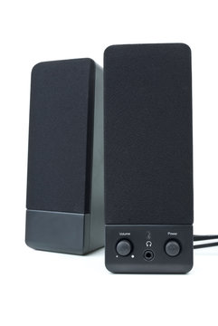Cheap black computer stereo audio system