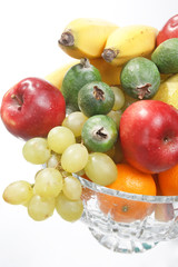 fresh fruits in the bowl