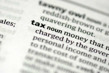 Fototapeta premium Tax (Word)