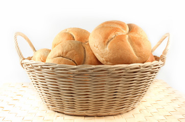 Bread rolls isolated