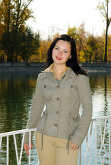 portrait of girl on pirce