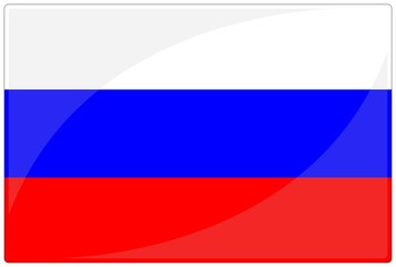 Fototapeta premium drapeau glassy russie russia flag