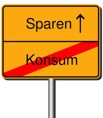 Sparen statt Konsum