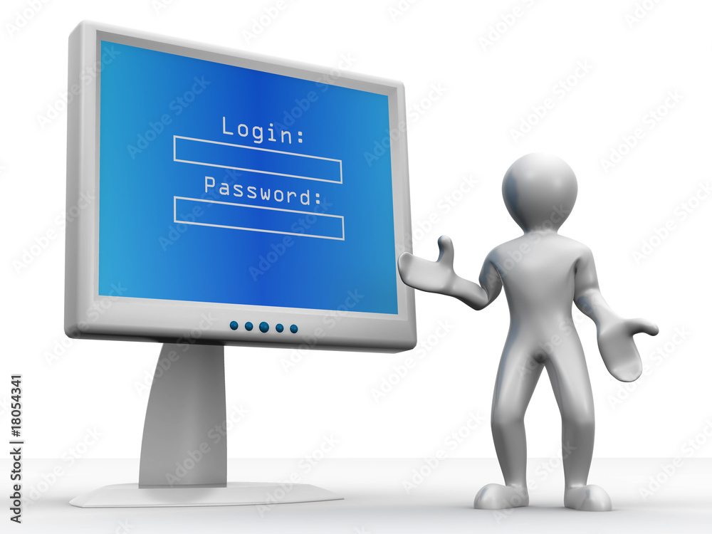 Poster Monitor with Login and password