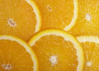 Fotobehang Verse sinaasappelschijfjes © Phoenix100