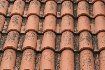 Texture, Tegole in mattone rosso