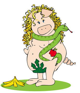 Eva's temptation pig
