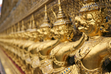 Garuda and Nagas, Temple of the Emerald Buddha, Bangkok