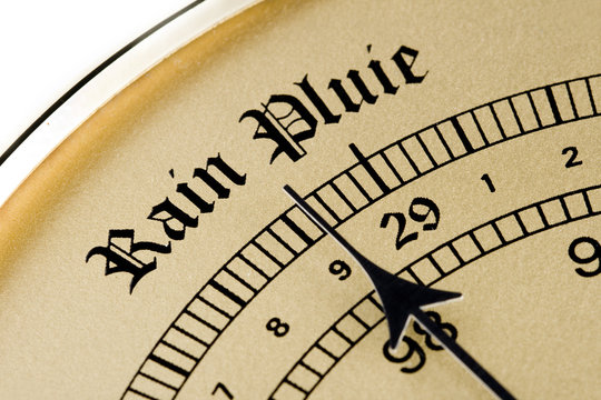 Old Barometer Forecasting Rain