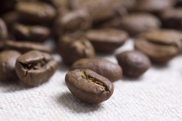 Roasted coffee beans