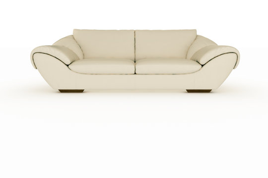 White Leather Couch
