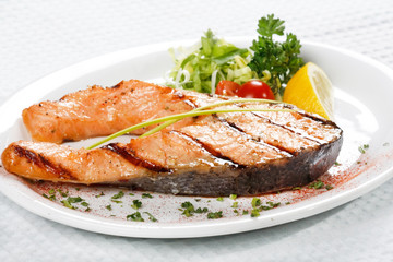 Salmon steak