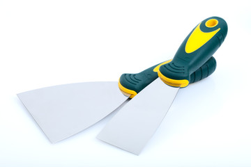 instrument, scraper, putty knife, two