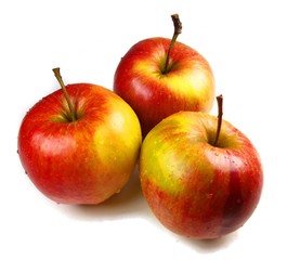 Apples isolated on white