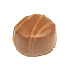 Chocolate sweet isolated on white