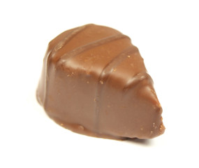 Chocolate sweet isolated on white