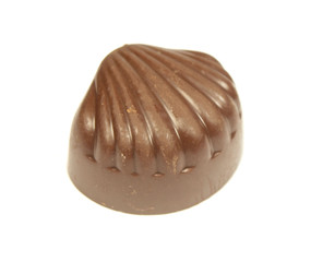 Chocolate sweet isolated on white