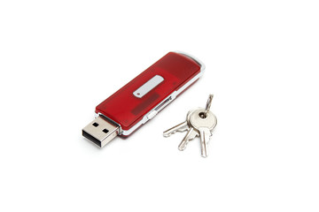 USB flash drive with a keys