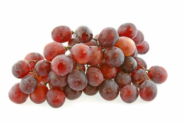 red  grape isolated