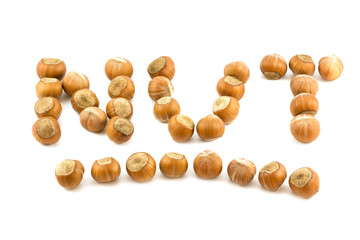 nut isolated on white