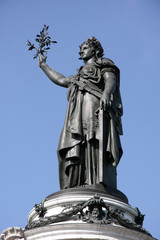 Obraz premium Place la République, Paris, France