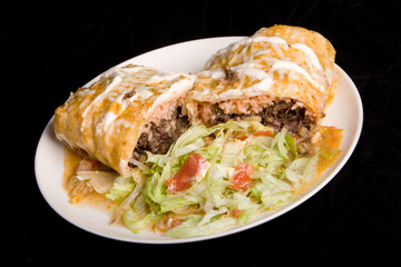 Mexican Burrito plate