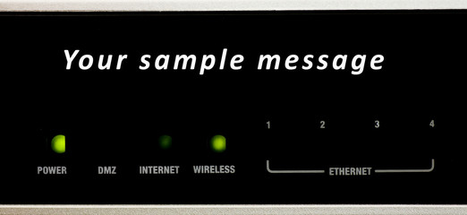 Router control panel