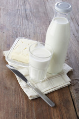 Obraz na płótnie Canvas Dairy products