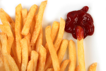 French fries witch ketchup