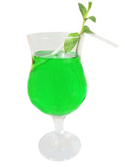 green cordial with mint