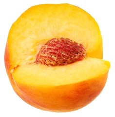Fresh peache isolated on a white background