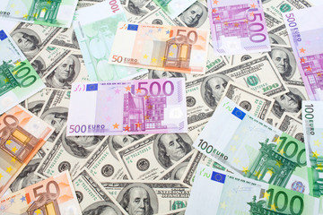 Dollars and euro