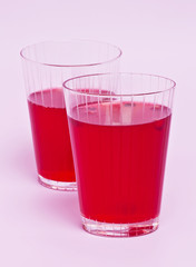 Red cranberry fruit drinks