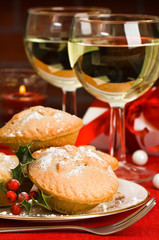 Christmas Mince Pies With Holly © Springfield Gallery