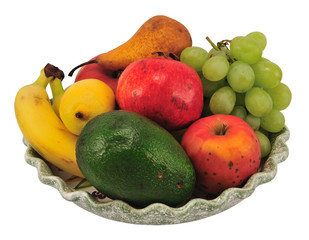 Plate of fresh fruit