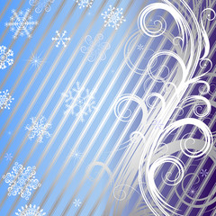 Striped christmas background (vector)