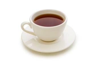 Cup of tea isolated on the white