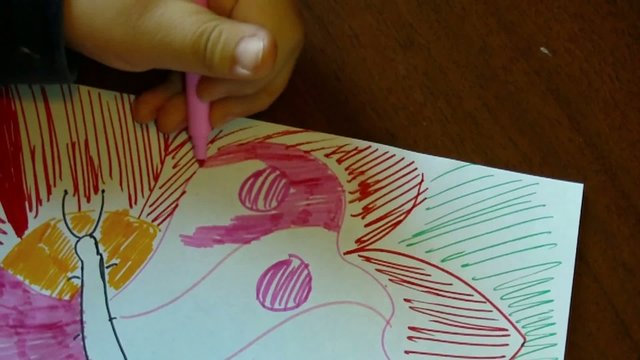 Colorando la farfalla