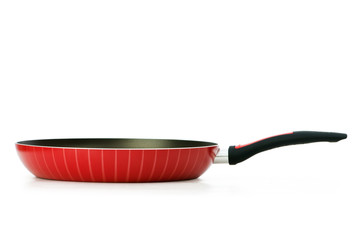 Frying pan isolated on the white background