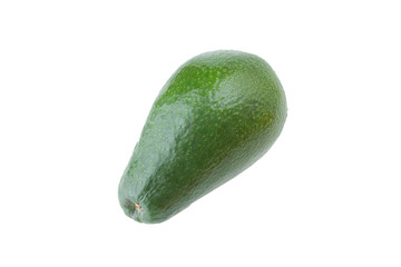avocado on white background