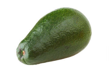 avocado on white background