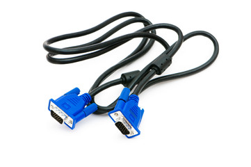 COM cable isolated on white