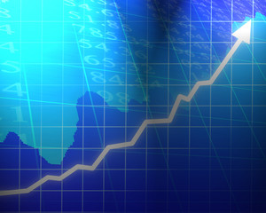 Arrow graph going up