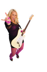 Fototapeta premium blonde rocker girl