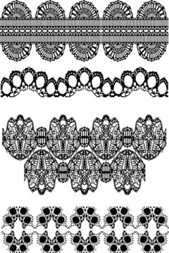set of lace design