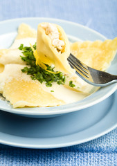 Cut Chicken Ravioli