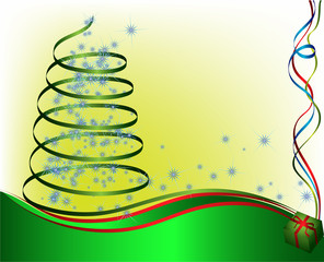 abstract christmas tree. vector illustration