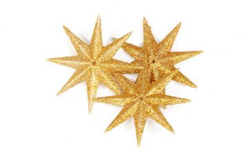 Fototapeta na wymiar three golden stars - christmas - weihnachten