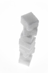 Viele Stücke Zucker zum süßen