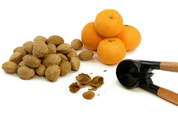 Mandeln, Mandarinen, Nussknacker